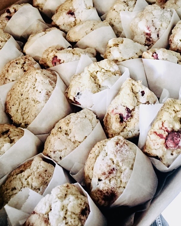 a dozen fresh baked scones